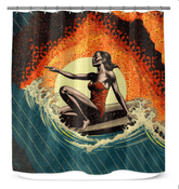 Coastal Tranquility Shower Curtain - Beyond T-shirts